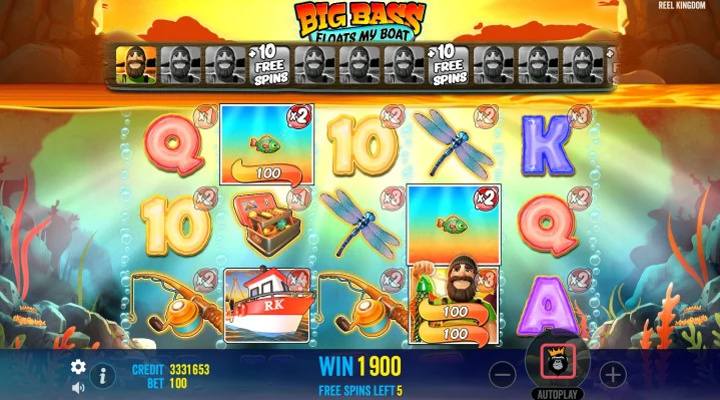 Giros gratis de la slot Big Bass Floats my Boat